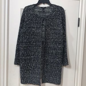 Alfani open front cover sweater,long or short zip off design SZ PL(SKU 36)